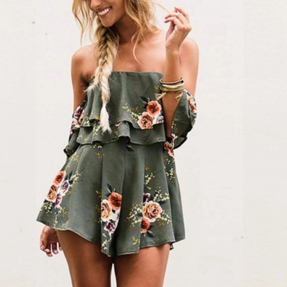 Off Shoulder Romper